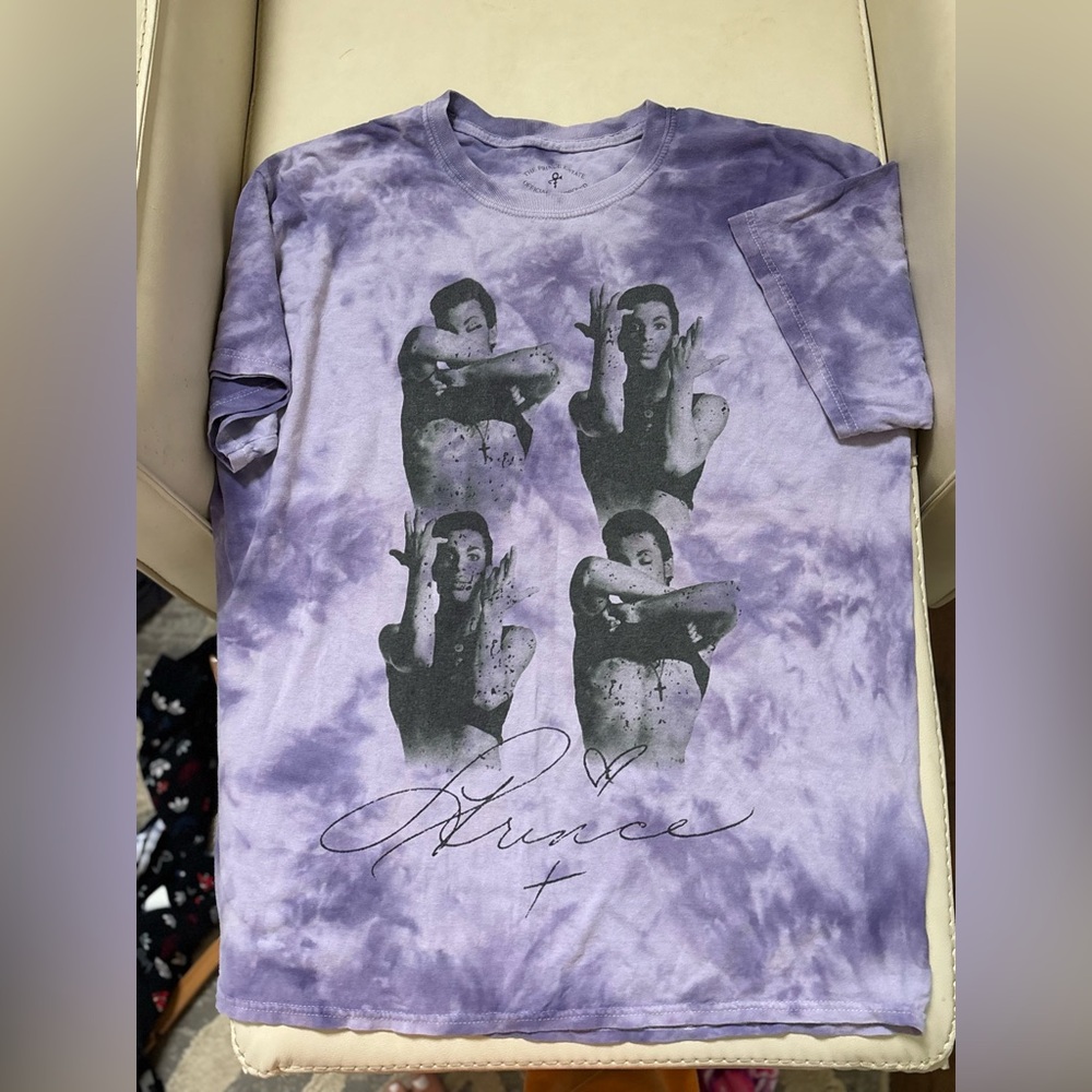 Purple prince Tie-Dye Graphic Tee with Artist Print